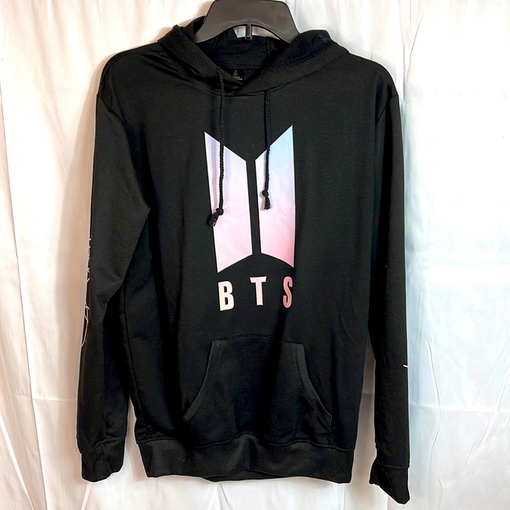 BTS Black Hoodie Sz M New